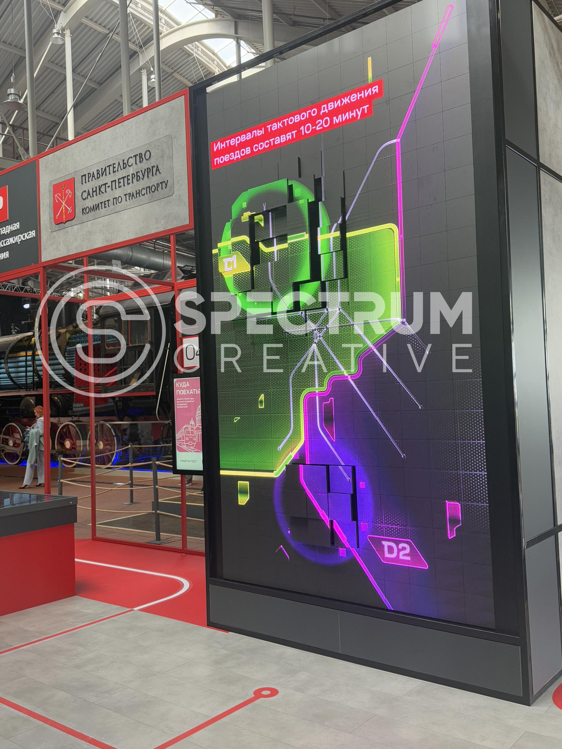 Indoor 160 Kinetic Display in Russia