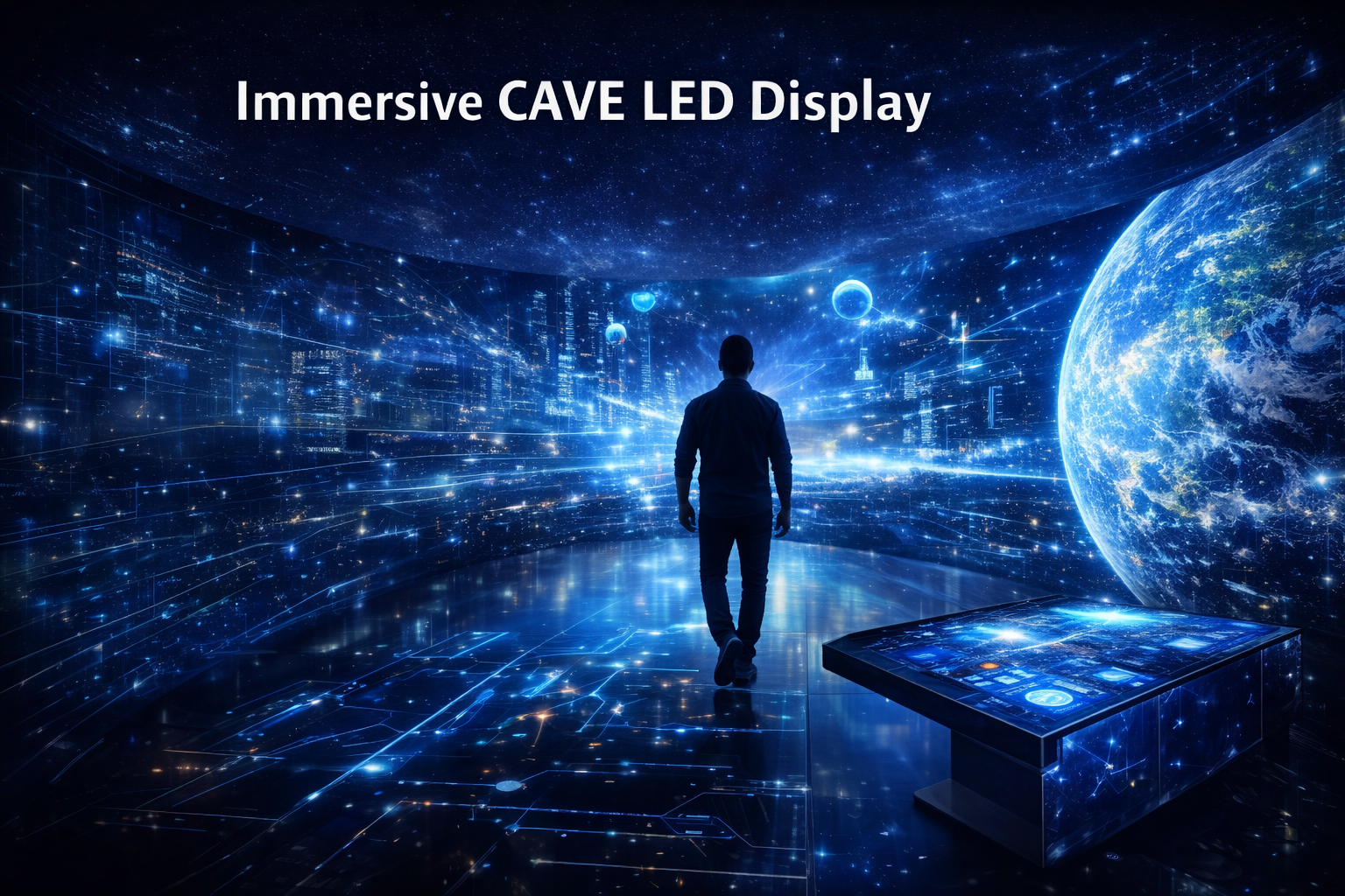 Immersive CAVE LED Display: Redefin...
